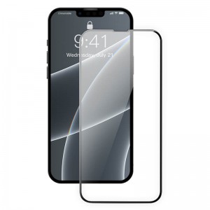 Захисне скло BASEUS 0.23 mm curved screen для iPhone 13/13pro 6.1" 2021 (2pcs + Pasting Artifact) (SGQP020101) black
