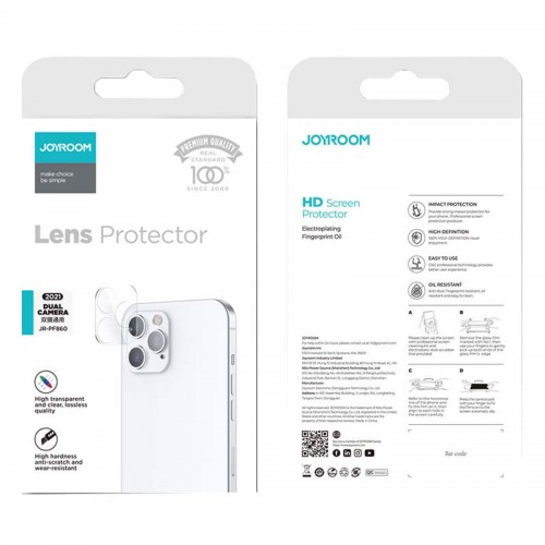 Захисне скло JOYROOM для камери iPhone13 / 13 Mini Dual Lens Protector JR-PF860 transparent