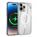 Чохол HOCO для iPhone 14 Pro Max Magnetic series airbag anti-fall protective shell transparent