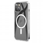 Чохол HOCO для iPhone 14 Max Magnetic series airbag anti-fall protective shell transparent