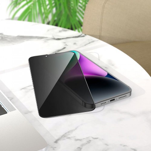 Защитное стекло для iPhone 14 Max/13 Pro Max HOCO Nano 3D full screen unbreakable edge privacy (A12 Pro)