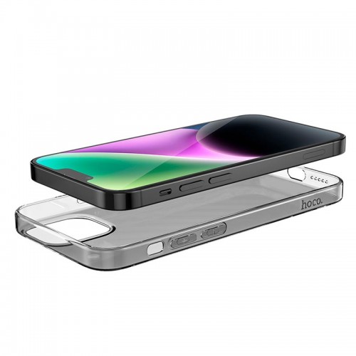 Чохол HOCO для iPhone 14 Max Light series TPU case transparent