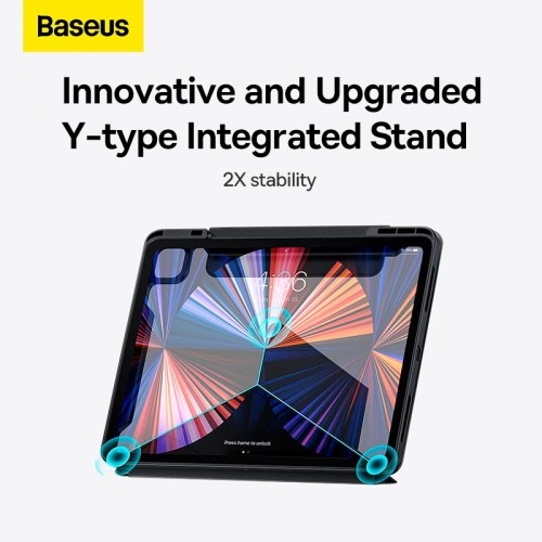 Чохол BASEUS Safattach Y-type Magnetic Stand Case For Pad Pro 12.9-inch (2018/2020/2021) (ARCX010113) grey