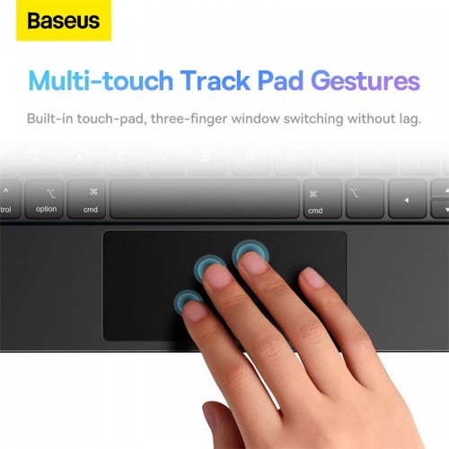 Клавіатура BASEUS Brilliance Original Keyboard Case Pro для iPad Pro 11"/10.9" (2018/2020/2021)/Pad Air4/Air5 (ARJK000213) grey