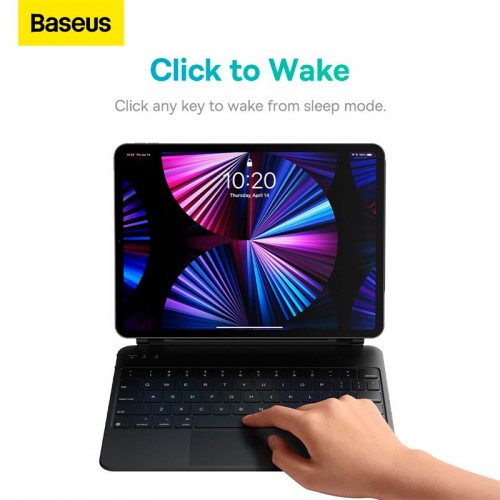 Клавіатура BASEUS Brilliance Original Keyboard Case Pro для iPad Pro 11"/10.9" (2018/2020/2021)/Pad Air4/Air5 (ARJK000213) grey