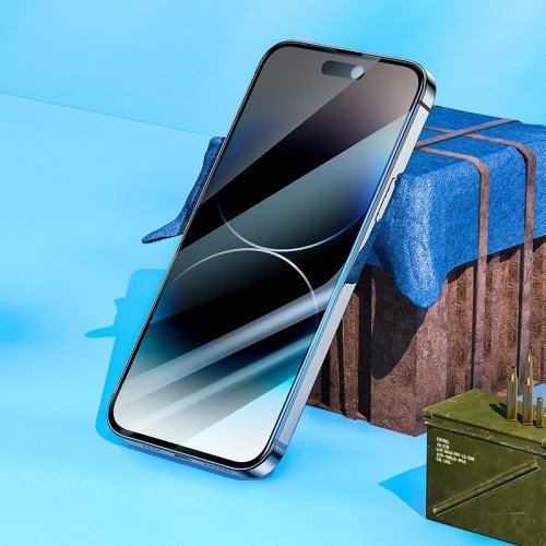 Захисне скло HOCO для iphone 14 Pro Max Nano 3D full screen unbreakable edge privacy protection tempered glass (A12 Pro) black