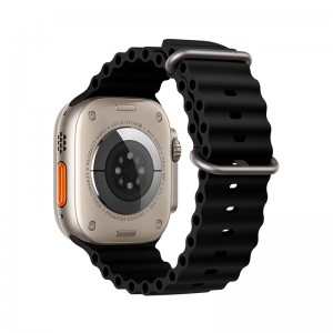 Ремінець HOCO iWatch WA12 Original series marine double buckle silicone strap (38/40 / 41mm) black