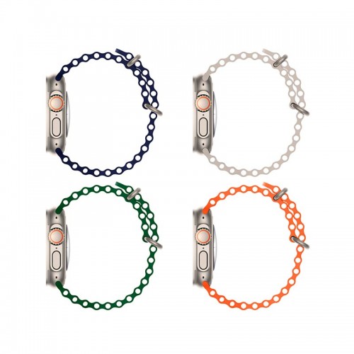 Ремінець HOCO iWatch WA12 Original series marine double buckle silicone strap (38/40 / 41mm) orange