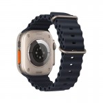 Ремешок HOCO iWatch WA12 Оригинальная серия морской двойной пряжки силиконовый ремень (42/44/45 / 49мм) темно-синий