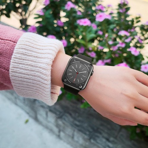 Ремінець HOCO iWatch WA15 Flexible series 8-character buckle solid color silicone strap (38/40 / 41mm) midnight blue