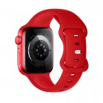 Ремешок HOCO iWatch WA15 Flexible серия 8-значная пряжка однотонный силиконовый ремень (42/44/45 / 49мм) Большой Красный