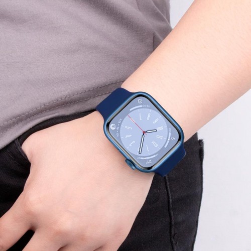 Ремінець HOCO iWatch WA15 Flexible series 8-character buckle solid color silicone strap (42/44/45 / 49mm) Pine Green