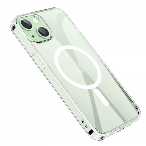 Чохол для iPhone15 Plus Hoco Magnetic series airbag anti-fall protective shell transparent