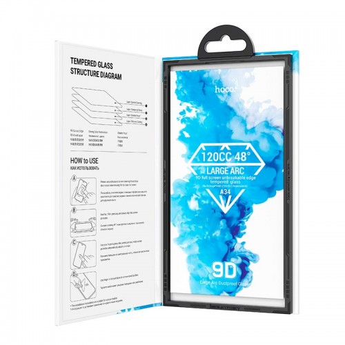 Защитное стекло для iPhone15 Plus HOCO 9D large arc dustproof glass (A34)
