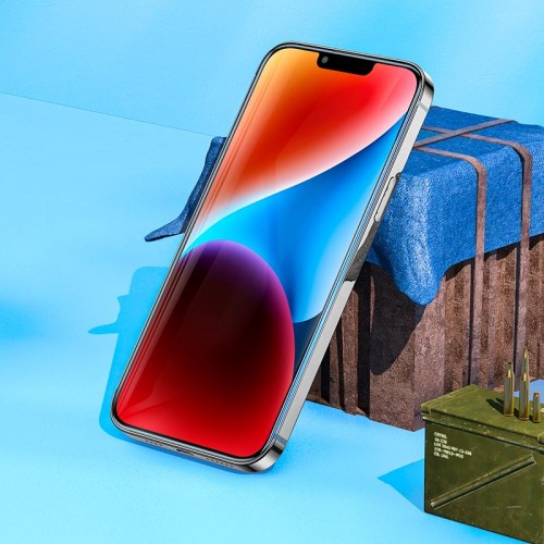 Защитное стекло для iPhone15 Plus HOCO 9D large arc dustproof glass (A34)
