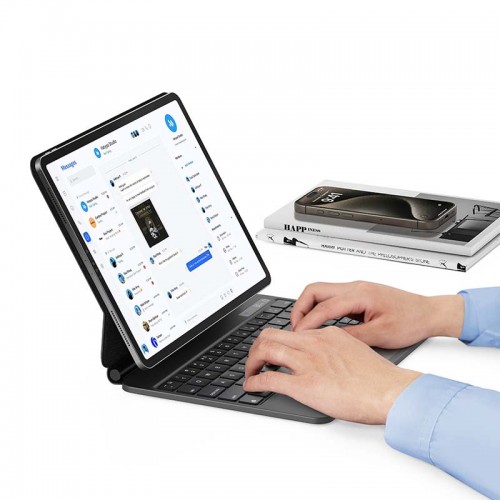 USAMS BH876 Digital Display Keyboard Protective Cover iPad Pro 12.9 inches black
