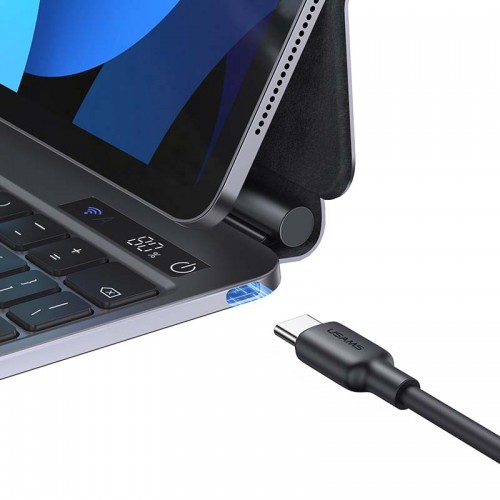 USAMS BH876 Digital Display Keyboard Protective Cover iPad Pro 12.9 inches black