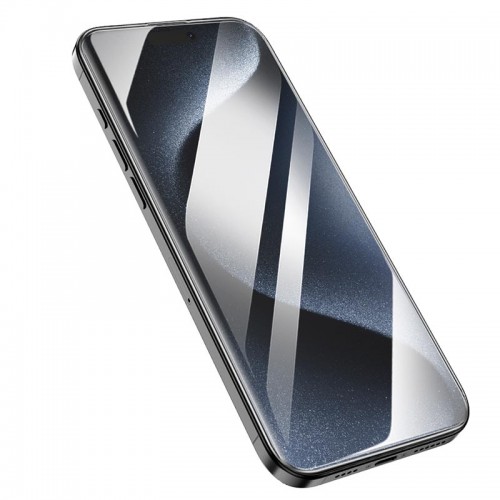 Захисне скло HOCO для iPhone 16 Pro Max Corning original screen large arc edge tempered glass (A35) black