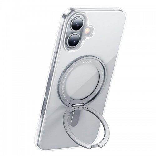 Чохол HOCO для iPhone 16 rotating magnetic case (AS1) transparent