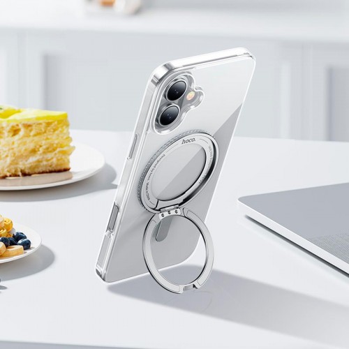 Чохол HOCO для iPhone 16 rotating magnetic case (AS1) transparent