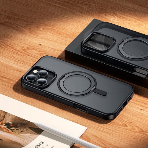 Чохол HOCO для iPhone 16 Pro rotating magnetic case (AS1) black