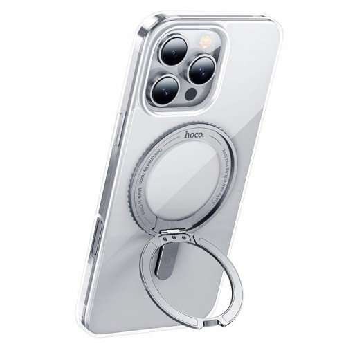 Чохол HOCO для iPhone 16 Pro rotating magnetic case (AS1) transparent