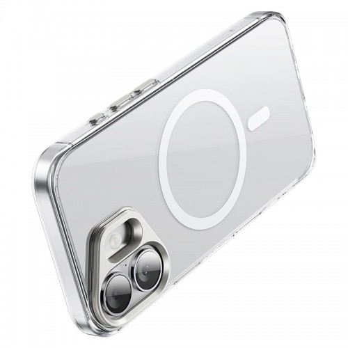 Чохол HOCO для iPhone 16 Vip magnetic protective case (AS11) transparent-black