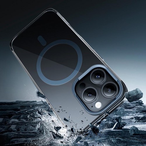 Чохол HOCO для iPhone 16 Pro Vip magnetic protective case (AS11) transparent-black