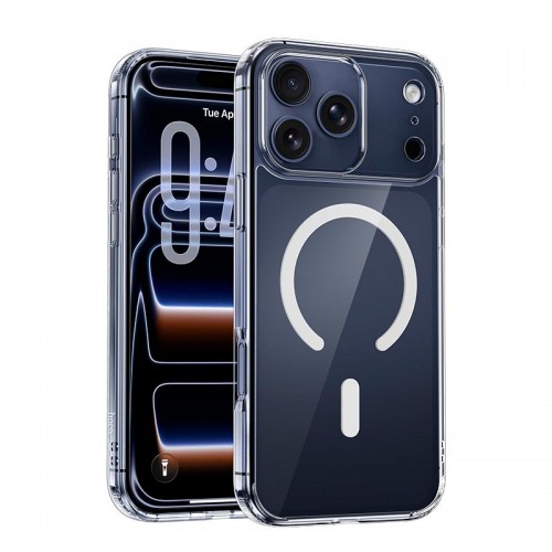 Чохол HOCO для iPhone 17 Pro Magnetic series airbag anti-fall protective shell transparent