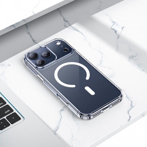 Чохол HOCO для iPhone 17 Pro Magnetic series airbag anti-fall protective shell transparent