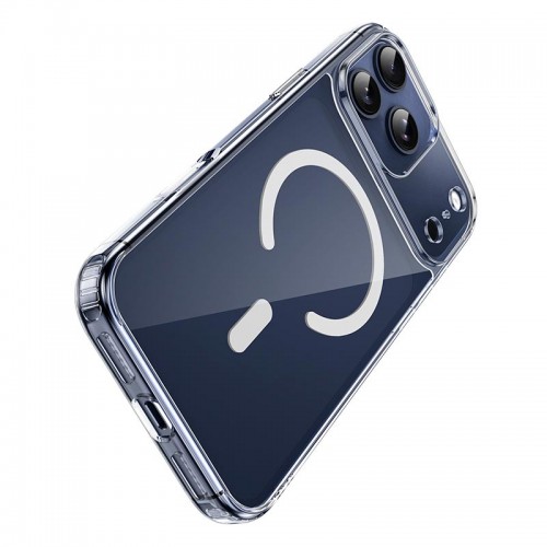 Чохол HOCO для iPhone 17 Pro Magnetic series airbag anti-fall protective shell transparent