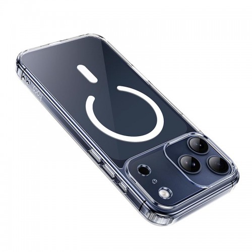 Чохол HOCO для iPhone 17 Pro Magnetic series airbag anti-fall protective shell transparent