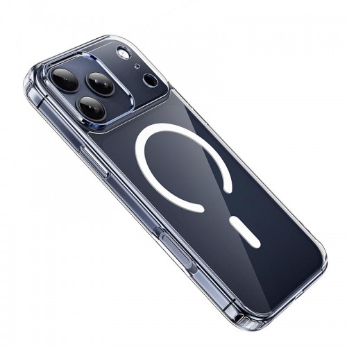 Чехол HOCO для iPhone 17 Pro Max Magnetic series airbag anti-fall protective shell transparent