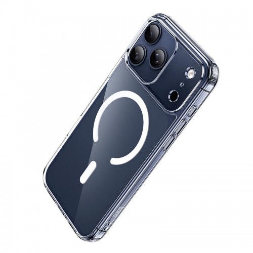 Чехол HOCO для iPhone 17 Pro Max Magnetic series airbag anti-fall protective shell transparent