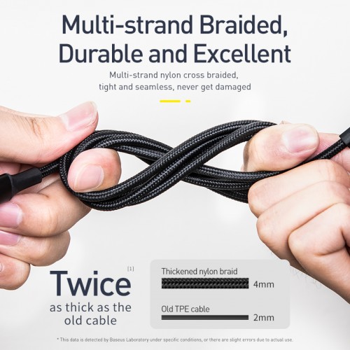 Кабель BASEUS Combo twins 2 in 1 Cable Type-C to Type-c / Lightning |1M, 60W (20V 3A) + 18W (9V 2A)| (CATLYW-H01) black