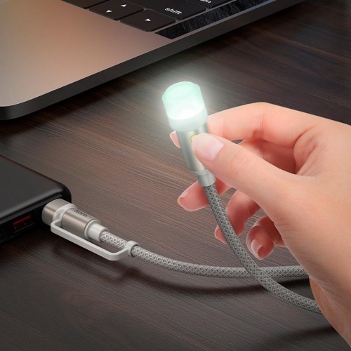 Кабель комбо HOCO USB/Type-C to LED light adapter cable UA38C |0.3M|