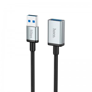 Кабель HOCO USB male to USB female USB3.0 excellent speed extension cable US10 |0.5m, 5Gbps, OTG|