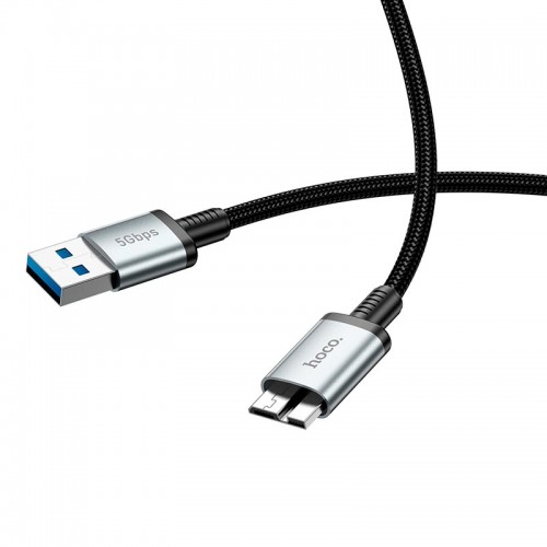 Кабель HOCO USB To Micro USB 3.0 excellent speed cable US10 |0.5m, 5Gbps| black