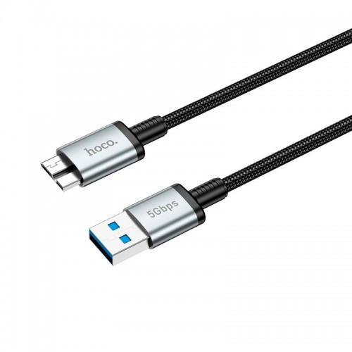 Кабель HOCO USB To Micro USB 3.0 excellent speed cable US10 |0.5m, 5Gbps| black