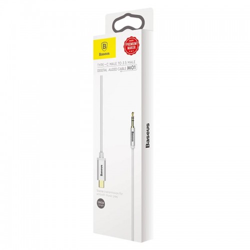 Кабель BASEUS Yiven Audio Type-C to 3,5 mm M01 black-red
