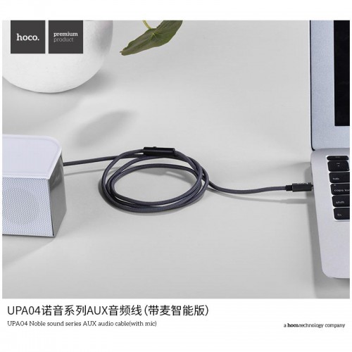 Кабель Hoco AUX Noble with mic UPA04 |1M|