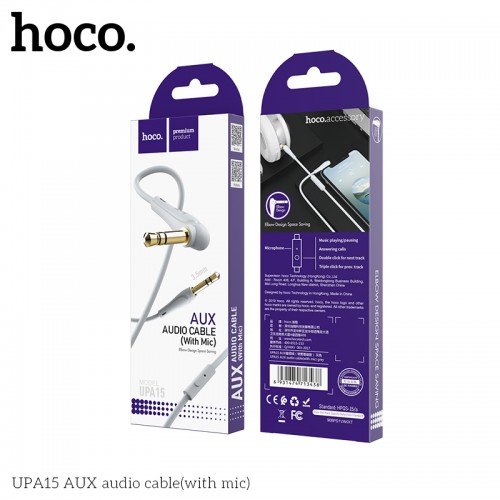Кабель Hoco AUX with mic UPA15