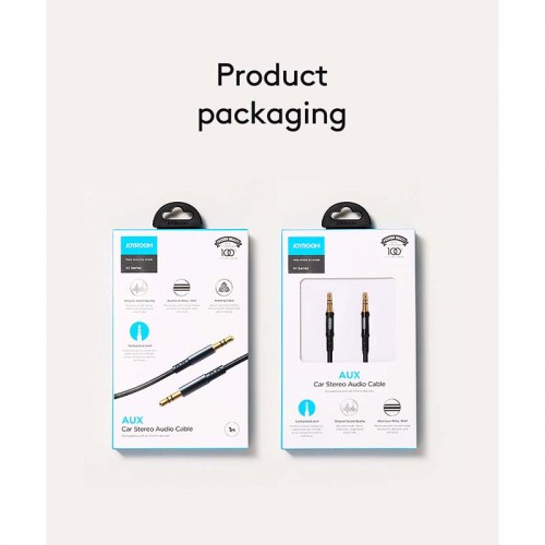 Кабель JOYROOM aux car stereo audio cable SY-20A1 |2M| black