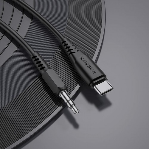 Кабель BOROFONE Type-C to aux digital audio conversion cable BL8 black
