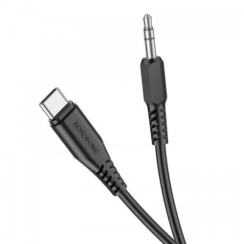 Кабель BOROFONE Type-C to aux digital audio conversion cable BL8 black