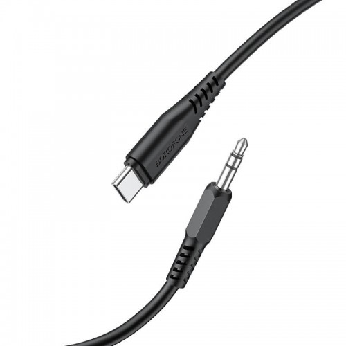Кабель BOROFONE Type-C to aux digital audio conversion cable BL8 black