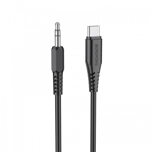 Кабель BOROFONE Type-C to aux digital audio conversion cable BL8 black