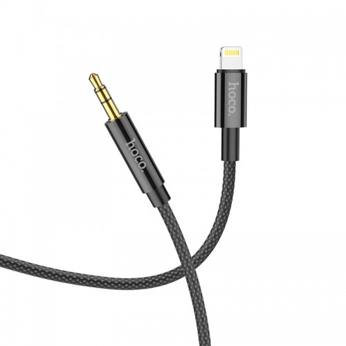 Кабель HOCO AUX to Lightning digital audio conversion cable UPA19 |1M| silver