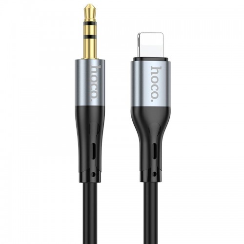 Кабель HOCO 3.5 mm to Lightning silicone digital audio conversion cable UPA22 |1M| white