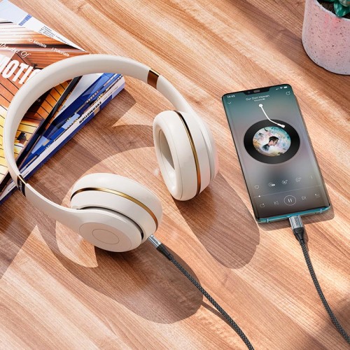 Кабель HOCO fresh digital audio conversion Cable Type - C UPA26 |1m, DAC| black